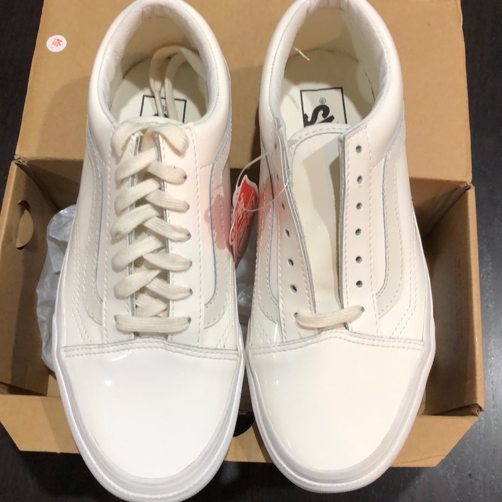 #SOLD#Vans Old Skool Studs Sidewall Blanc de Blanc - Picture 4 of 8